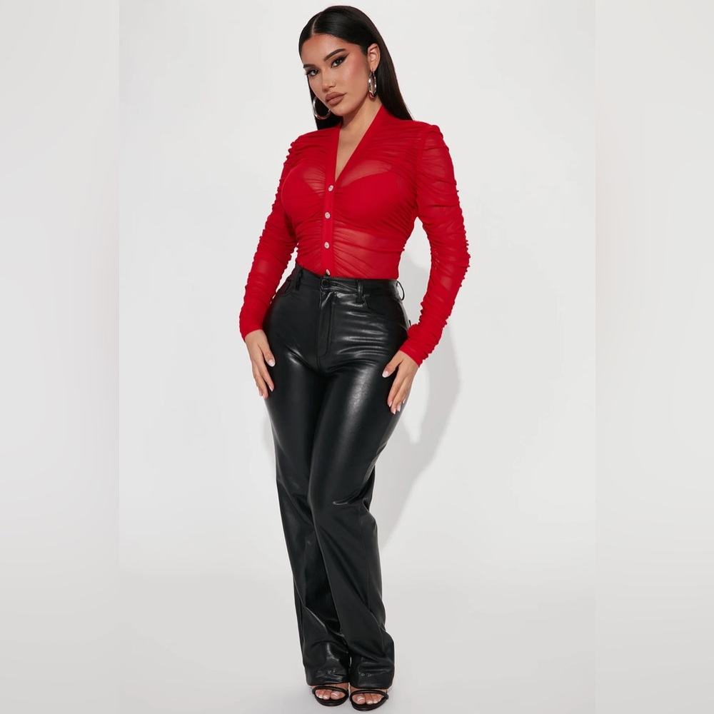 REBECCA RUCHED BLOUSE - Picture 2 of 4